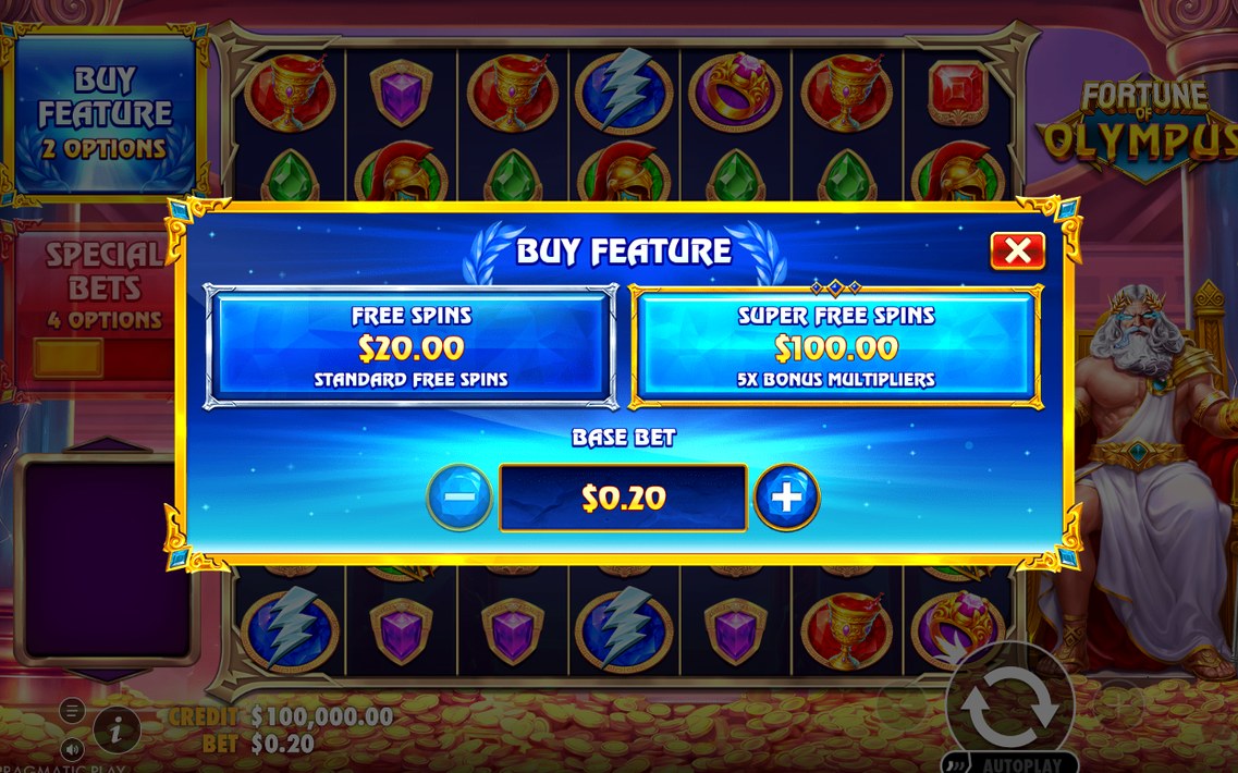 Multiplier symbols adding up during a Super Free Spins round